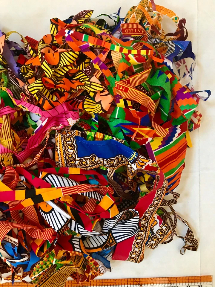 Fine Scraps - African Fabric, Per Pound - Image 4 of 4