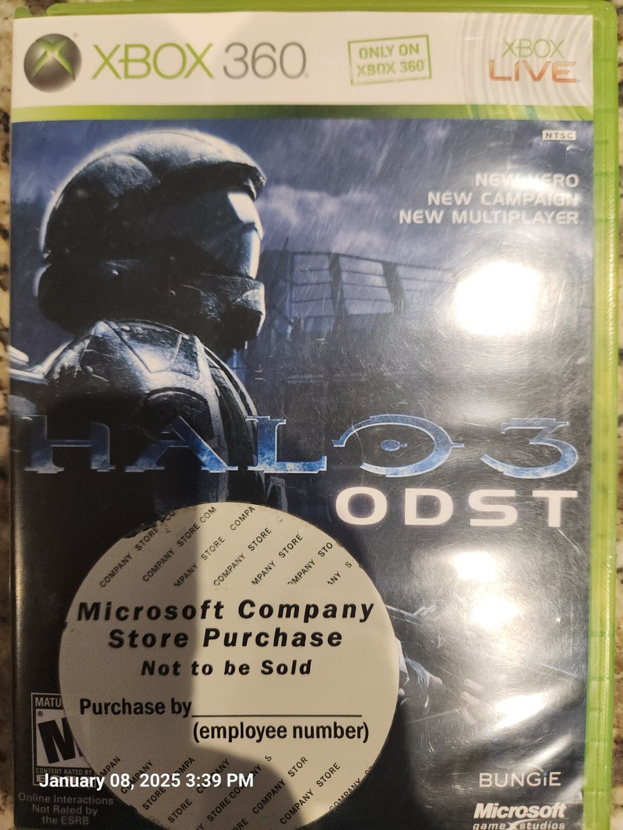 Odst Microsoft Store Halo Halo 3: ODST (Xbox 360, 2009) CIB
