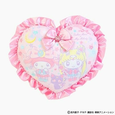 Sanrio Sailor Moon My Melody Pillow Cushion Heart Frill New Limited Kawaii! 