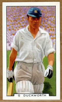 duckworths tobacco 1936 Gallaher Sporting Personalities Tobacco G Duckworth #21 - well  centered