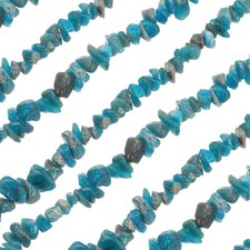 32 Inches 3-5mm Natural Blue Phosphorus Gray Gemstone Strand Chips Blue Gray 