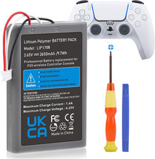 PS5 Controller Battery, 2650Mah LIP1708 Replacement Battery for Sony Playstation