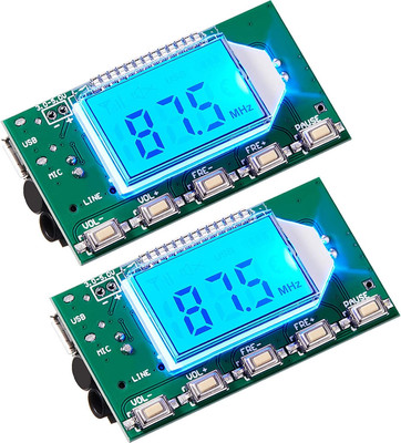 2 Pieces Digital FM Transmitter Module Stereo FM Transmitter DSP PLL 76.0-108.0M