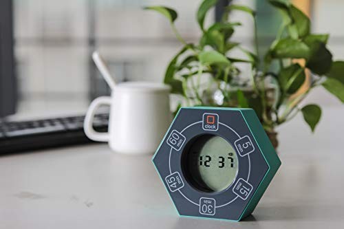 Home & Office Timer with Clock, 5,15, 30, 45, 60 Minute Preset Countdown Time... - Picture 4 of 9