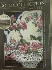 DIMENSIONS Gold Collection Cross Stitch Kit Lace Roses   