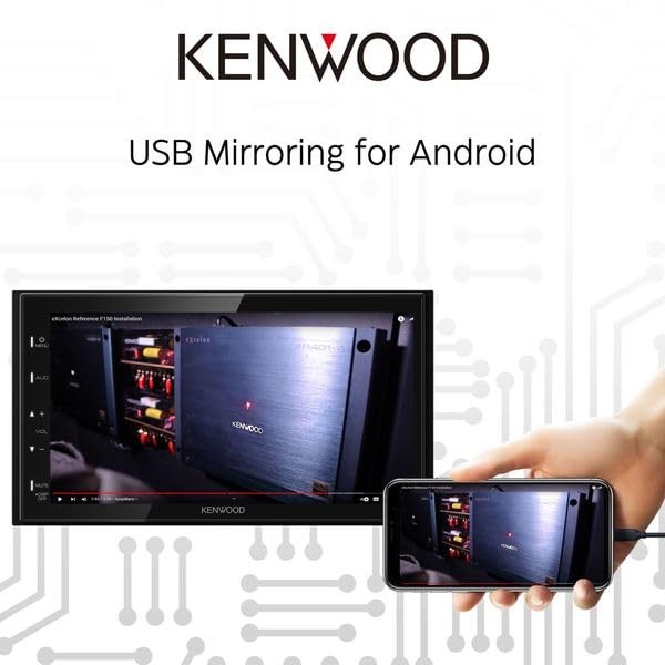 Kenwood DMX129BT 6.8" LCD Touchscreen Digital Car Stereo AM FM Bluetooth USB