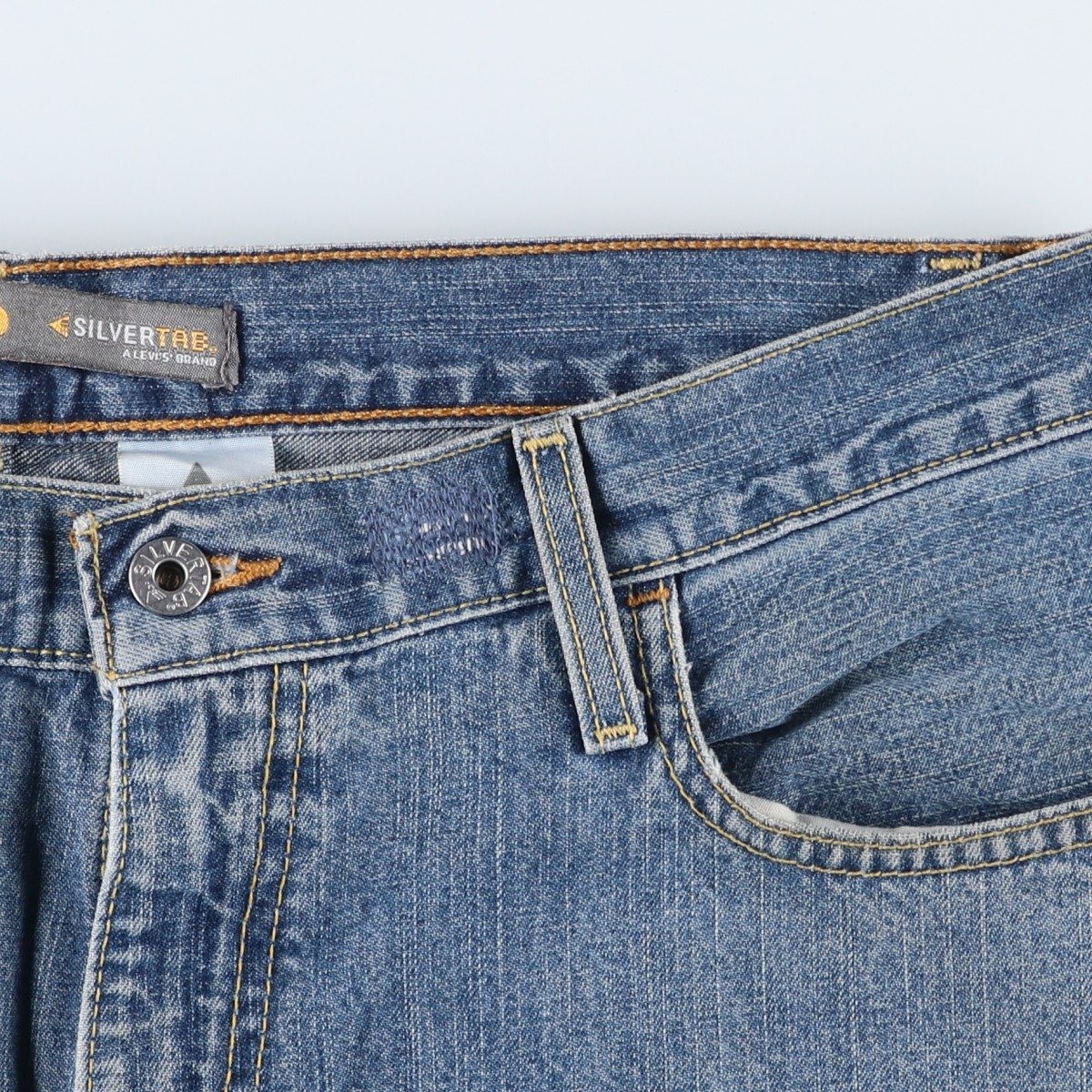 Vintage 2000'S Levi's Silver Tab Low+Loose Straight Denim Pants Men's Size W37 thumbnail 9