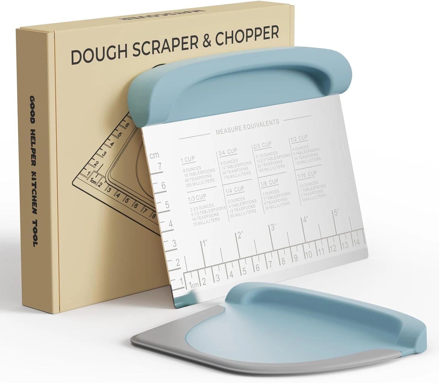 Bench Scraper Dough Cutter Tool - Bowl Pastry Scraper for Bread Cake Pizza, Benc
Opens in a new wind