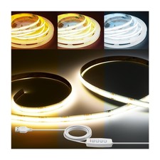 6.56FT/2M CCT COB LED Strip Light, 608LEDs LED Light Strips Dimmable 2700K-65...