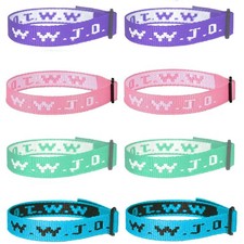 8pcs W.W.J.D.Bracelet Pack,Faith Bracelet What Would Jesus Do Christian Bracelet