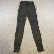 Lululemon High Rise Wunder Under Mix  Mesh Leggings Gray Womens Size 4 Active