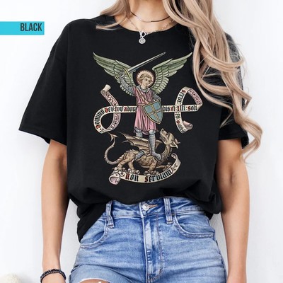 Non Serviam Catholic Shirt| St Michael T-Shirt | Christian Tee