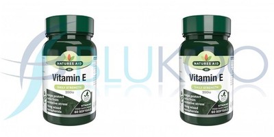 Natures Aid Vitamin E 200iu - 60 Kapseln (2er Pack)