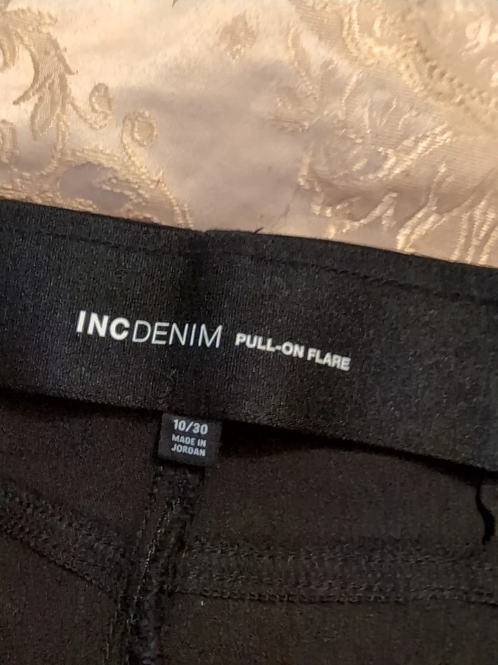 Брюки без застежек EUC_ Inc. (Macy's), размер 10, 30w x 30l, низ Bell, идеальное состояние - Изображение 3 из 4