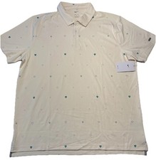 Nike Golf Mens Dri-FIT Player Printed Polo Sz XL Yellow DH0645-113 FREE SHIP 80