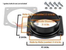 94-95 Mustang 5.0 V8 Air Intake Filter Maf Adapter Mas