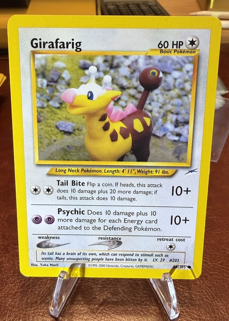 Pokemon WOTC Girafarig 66/105 Neo Destiny Set UNLIMITED Common LP