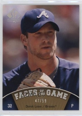 2009 SP Authentic Faces of the Game Silver /59 Derek Lowe #183 1ug3