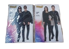 Spirit Halloween 2 Mask Cape Kits Cosplay Costume Party Black  Silver Adult New
