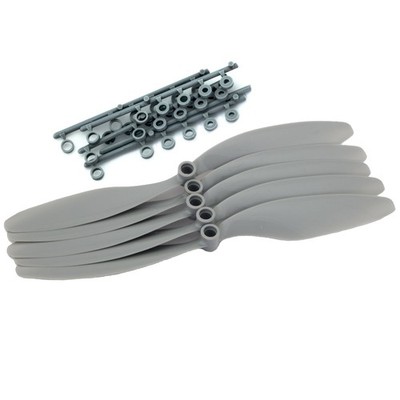 5x GWS 8x4,3 Luftschraube Luftschrauben Propeller Reduction Slowflyer Grau