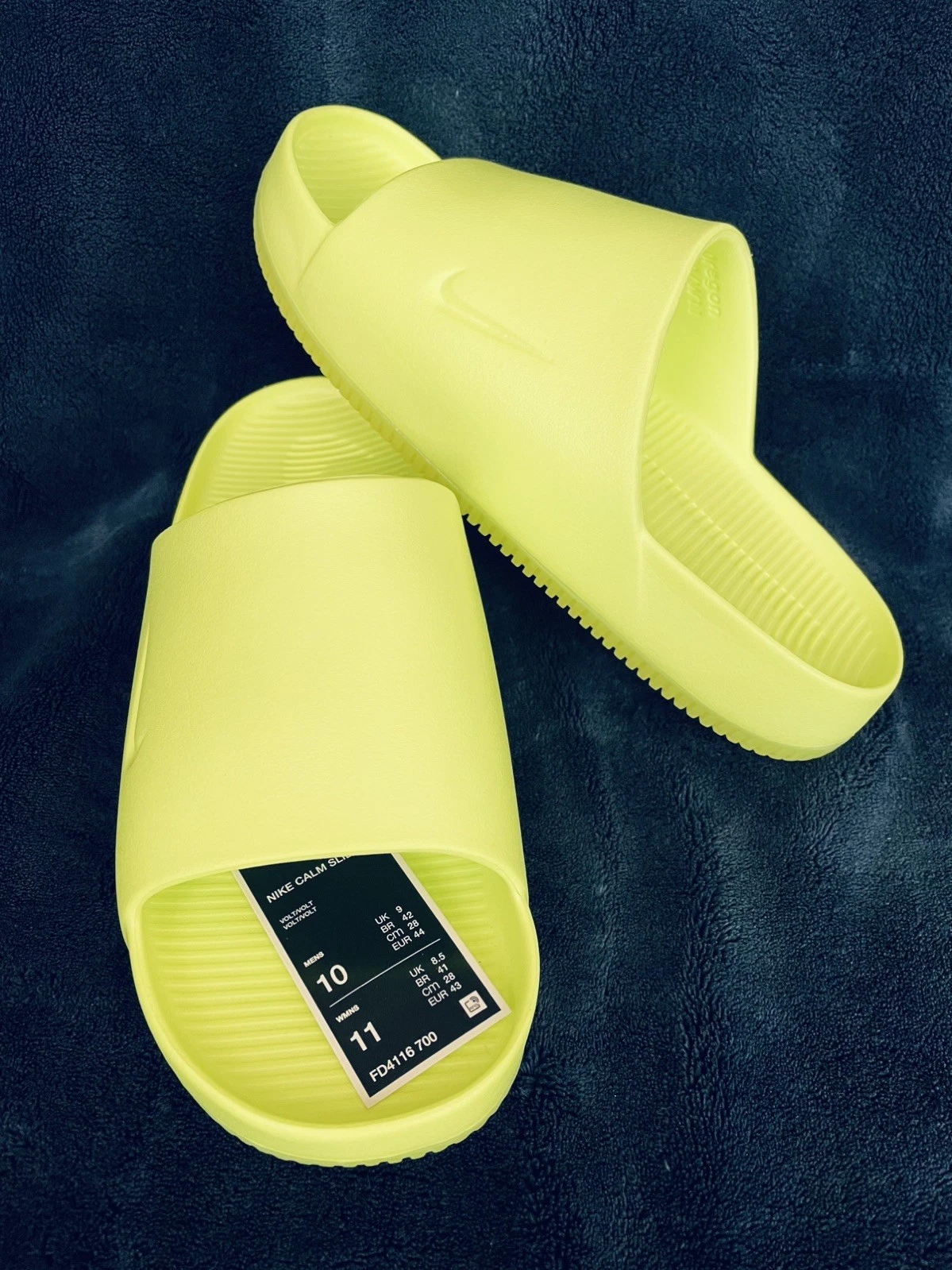 Nike Calm Slide Volt Mens 10/WMNS 11 - FD4116-700 Semi-Translucent Outsole🔥🩴