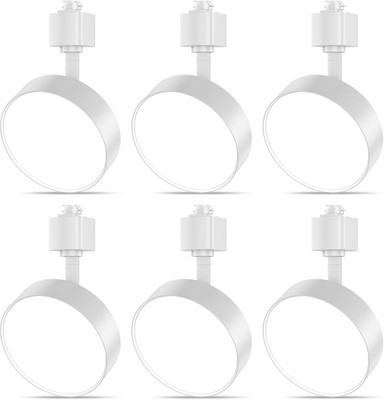 Dimmable LED Track Lighting Heads - 6 Pack, 3000K, CRI90+, Flicker Free