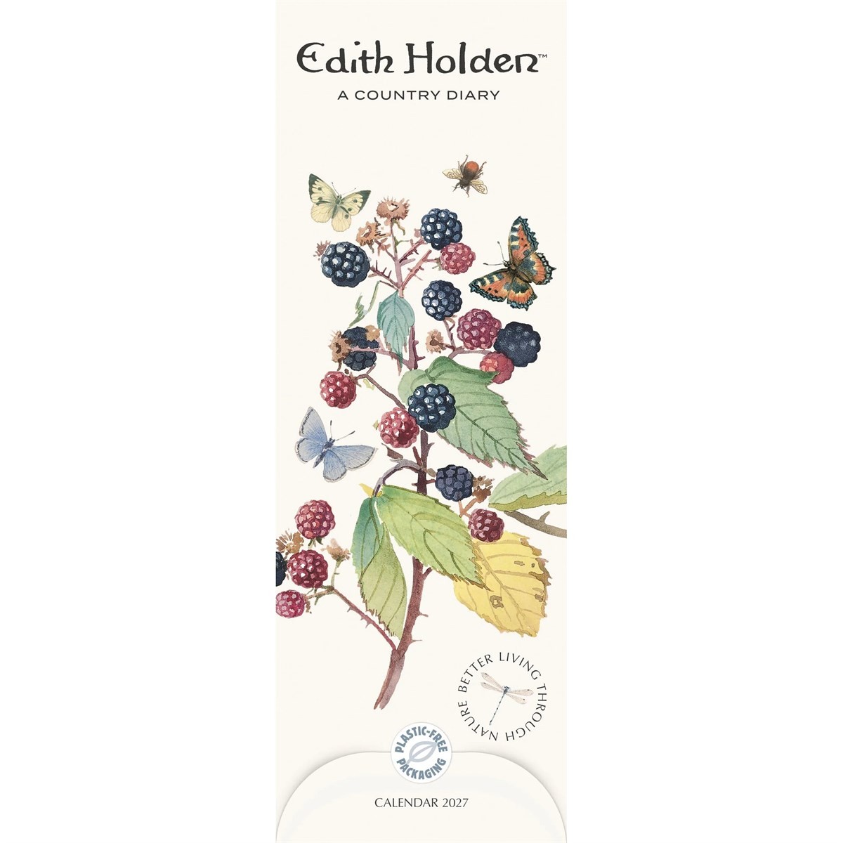 Edith Holden A Country Diary Slim Calendar 2027, Wall Calendars, Gift - Image 4