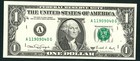 * WEB PRESS NOTE* (EXPERIMENTAL) $1 1988 Plate #4/8 (CHOICE AU) Federal Reserve — photo 2