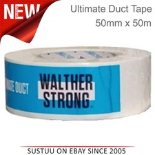 Walther Strong Heavy Duty Ultimate Duct Gaffa Gaffer Tape - Silver│50mm x 50m 0.20 per metre