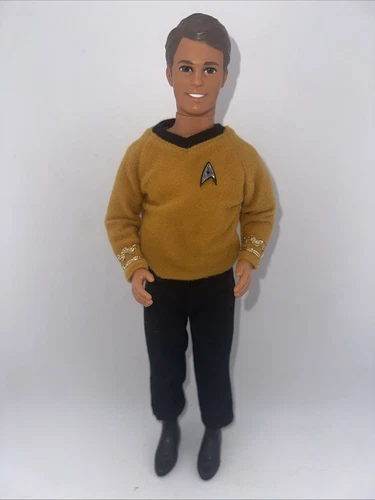 Vintage 1991 Mattel Star Trek Ken as Captain Kirk Barbie Doll Figure