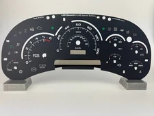 US Speedo Black Silverado/Sierra 2500 Cluster Gauge Face for 2003-2005 -Font 2