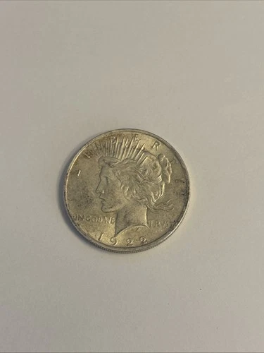1922 D US Peace Silver Dollar $1 - AU
