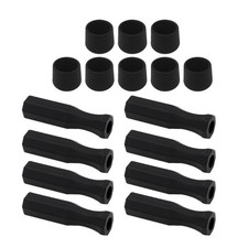 8Pcs Table Football Handle Grip Tube Caps With AntiSlip Edges For Sports Game