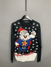 CHRISTMAS Jumper - Size Small - Navy - Great Condition - Men  s