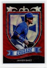 2021 Panini Chronicles #6 Javier Baez Crusade Ruby Wave #/199