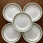 5 Vintage Corelle Crazy Daisy Plates 8.5” Luncheon Plates Pyrex Spring Blossom