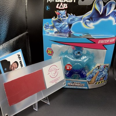 Mr Beast Lab Stretchy Hero Iconic Blue Panther 5'' & Authentic Track Suit piece. 