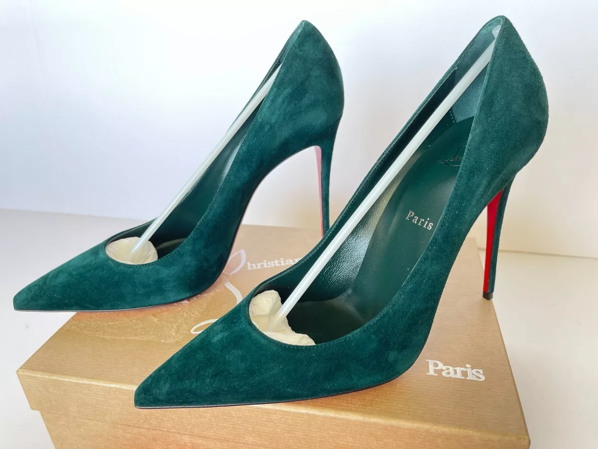 Christian Louboutin Kate 100mm Red Sole Suede Pumps Eur 42 US 12
