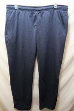 Member's Mark Mens Track Pants Blue Color Full Zip Side Pockets Sz XXL Polyester