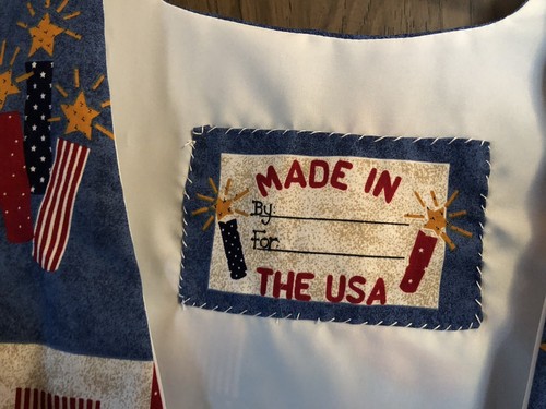 Ready to Celebrate hausgemachte/handgenähte patriotische Damenweste "Made in USA" Gr. XL - Bild 8 von 12