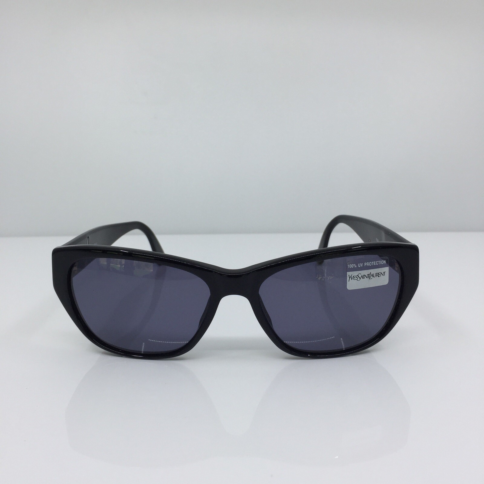 Nuovi occhiali da sole vintage Yves Saint Laurent YSL 6529 C. Y 505 nero lucido con oro