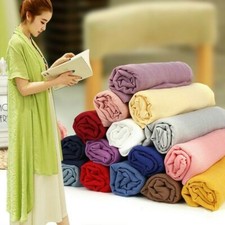 Cotton Linen Fabric DIY Organic Material Natural Craft Dress Curtain Clothes