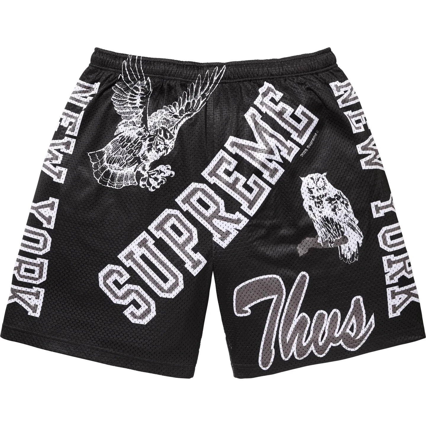 Short Supreme Varsity maille noir taille Medium SS25 COMMANDE CONFIRMÉE