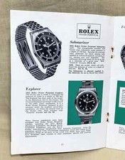 ROLEX 1962 Vintage Catalogue GMT Pan Am Submariner James Bond Explorer Day-Date