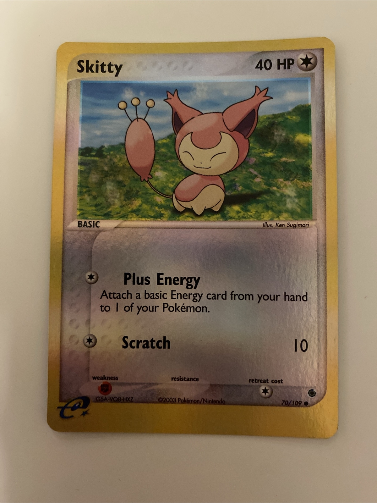 Pokémon TCG Skitty EX Ruby & Sapphire 70/109 Reverse Holo Common