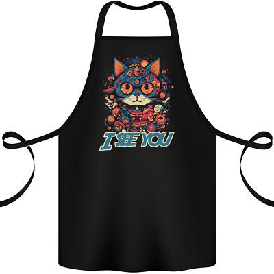 Kawaii Katze Baumwolle Schürze 100% Bio