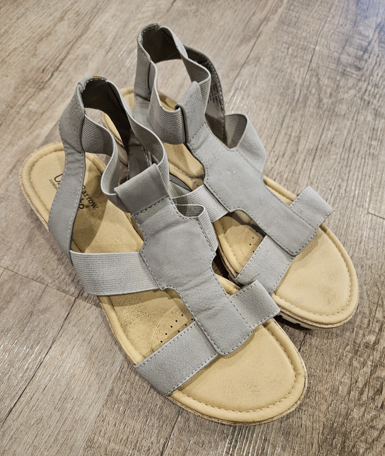 APL Sandali Croft & Barrow grigio cavalleria cinturino elasticizzato Ortholite taglia 9.