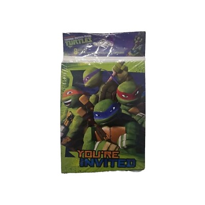 DesignWare TEENAGE MUTANT NINJA TURTLES*8~Party Invitations~Thank-You ...