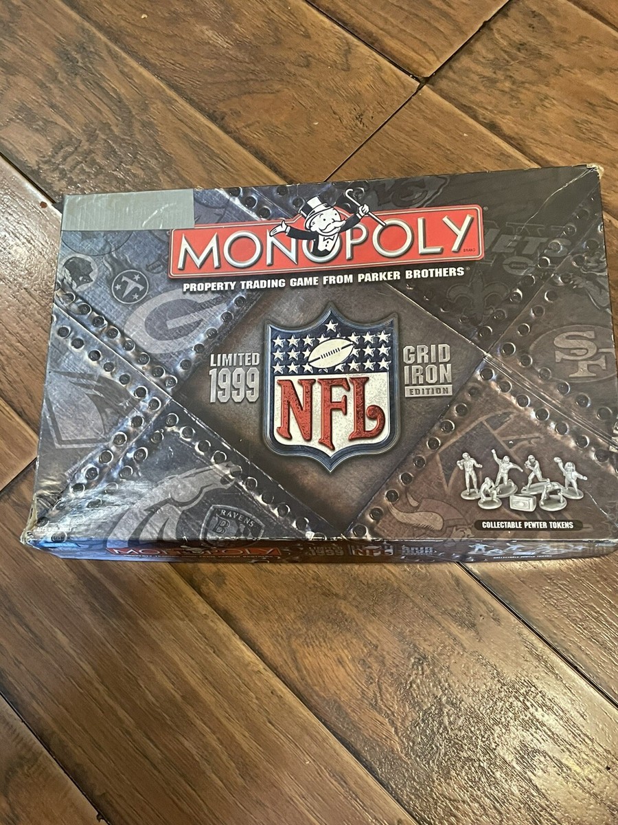 Vtg. Monopoly Limited 1999 NFL Grid Iron Edition Complete | eBay