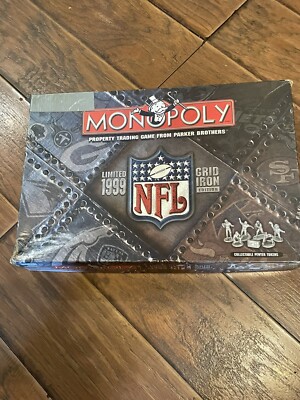 Vtg. Monopoly Limited 1999 NFL Grid Iron Edition Complete | eBay